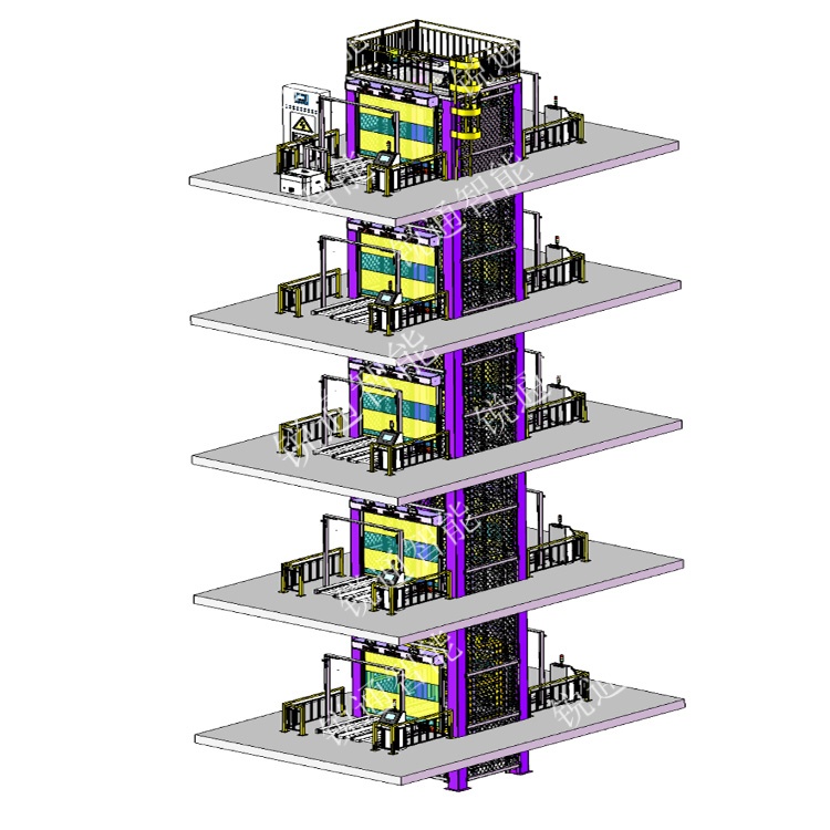 多層雙側(cè)進(jìn)出提升機(jī)